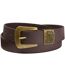 Men's Brown Split Leather Belt 