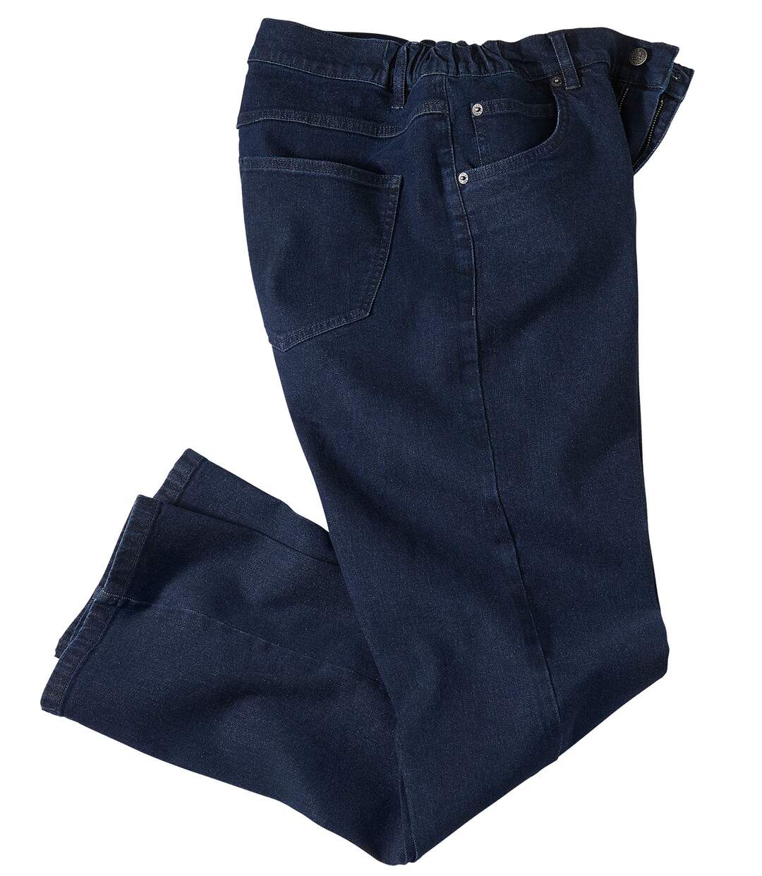 Men's Blue Regular Stretch Jeans-2