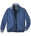 Men's Water-Repellent Microfibre Jacket - Full Zip - Blue