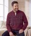 Sweter dzianinowy, ocieplany polarem-1