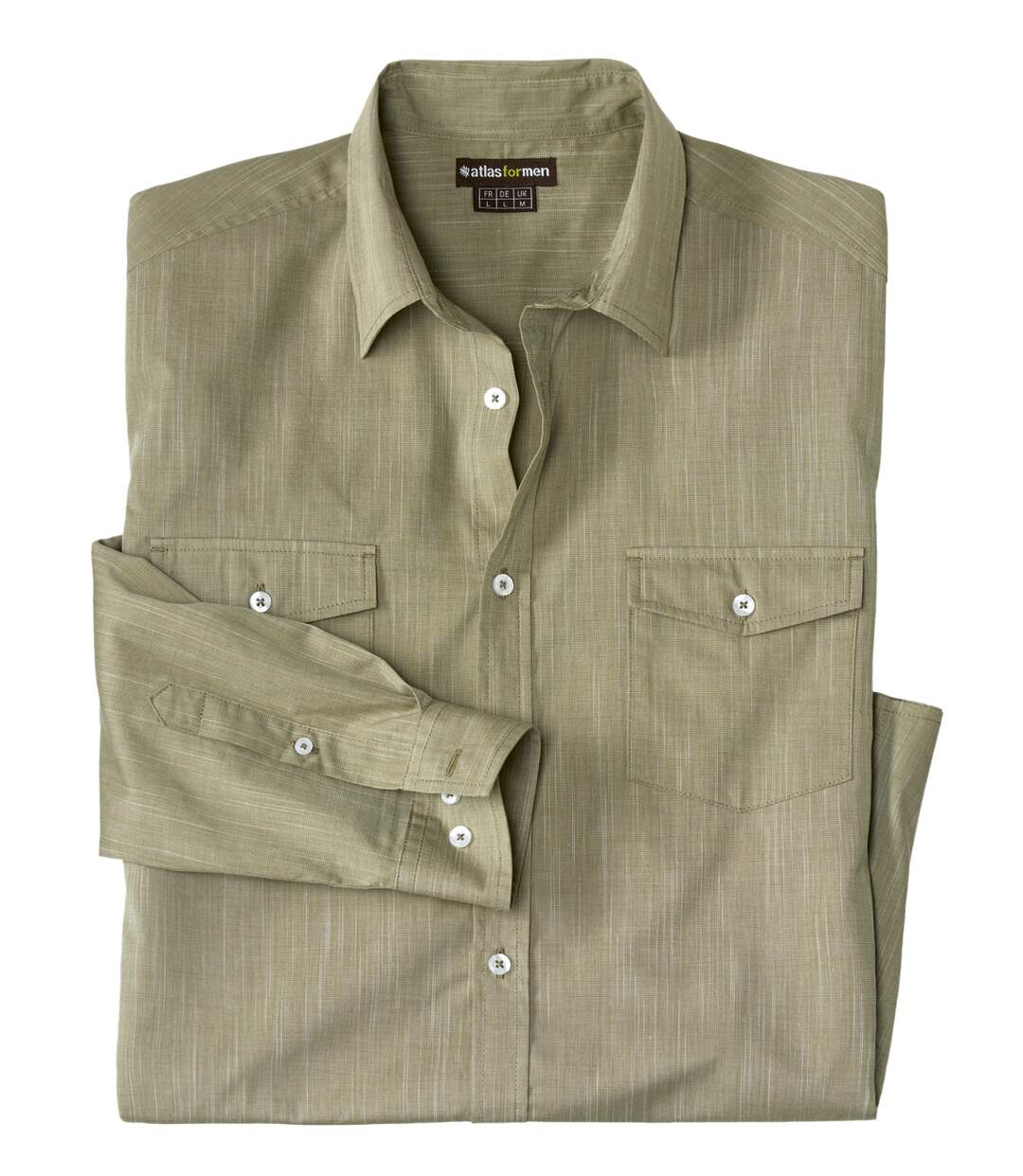 La Chemise Popeline en Coton Flammé-3