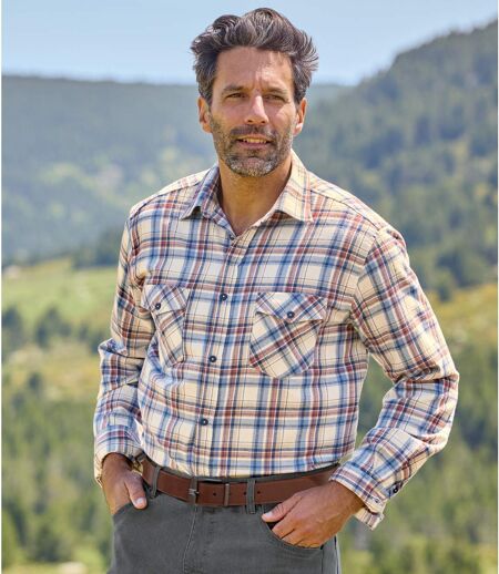 Chemise Flanelle à Carreaux Nature 