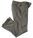 Comfortabele grijze spijkerbroek met half-elastische tailleband