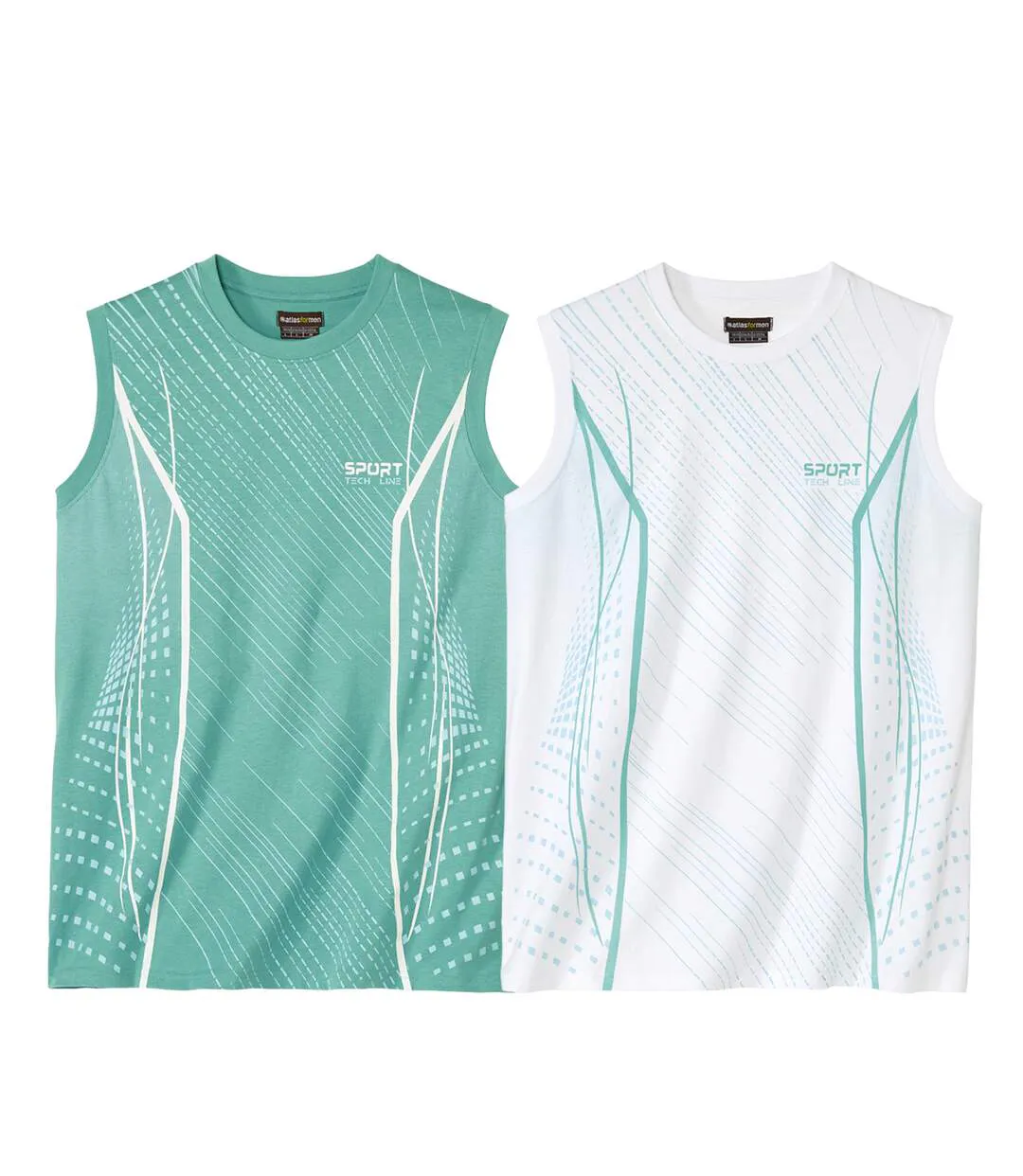 Le Lot de 2 Tee-Shirts Sans Manches Sport-1