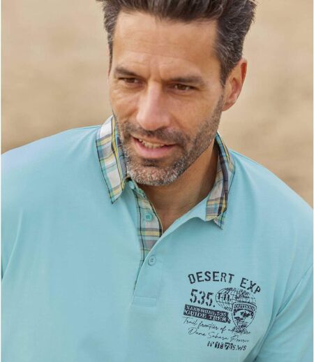Men's Turquoise Polo Shirt 