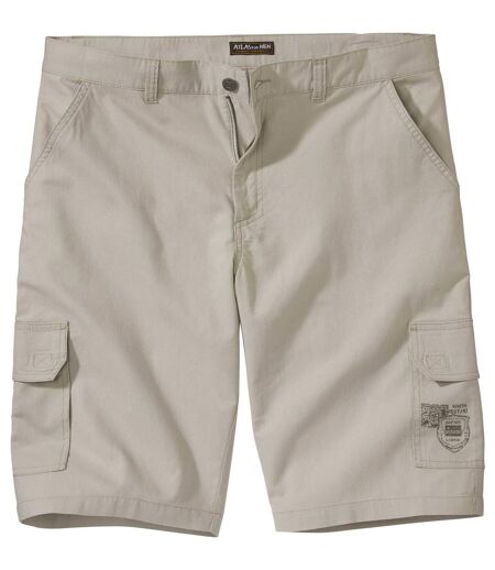 Men's Ecru Summer Cargo Shorts