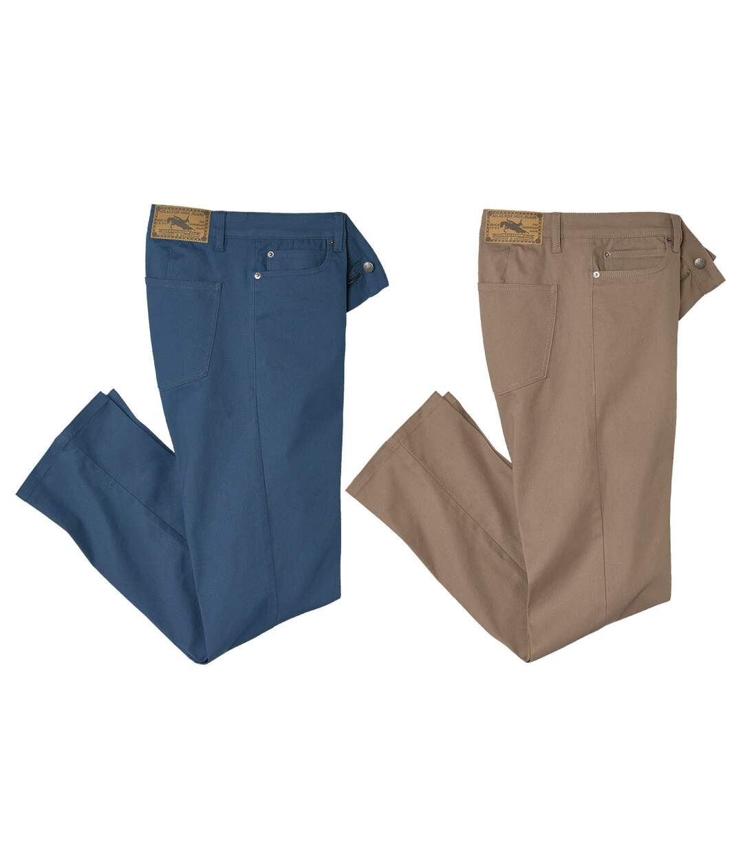 Le Lot de 2 Pantalons Twill 5 poches-1