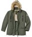 Men's Khaki Multi-Pocket Parka-6