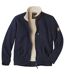 Men's Full Zip Sherpa-Lined Fleece Jacket