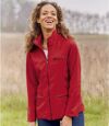 Women's Red Faux-Leather Jacket   Atlas For Men