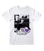 Hawkeye Unisex Adult T-Shirt (White/Black/Purple)