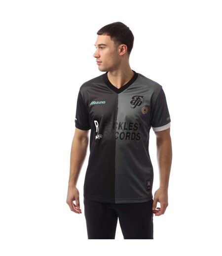 Mens Footpatrol Monogram Game Football Jersey Black Mizuno