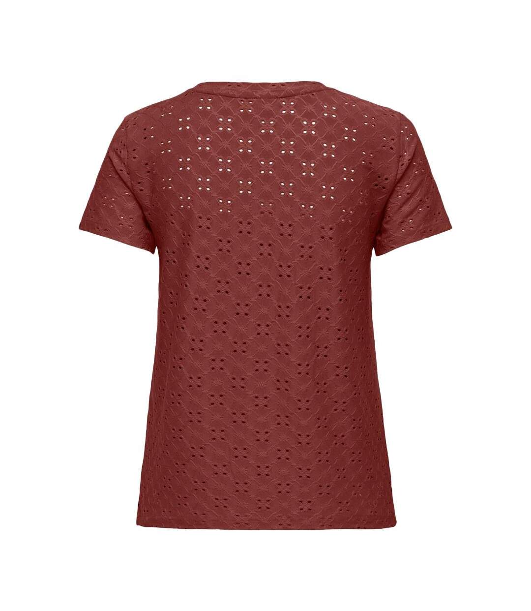 T-shirt rouge femme jdy cathinka - l-2