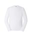 Mens Classic Long-sleeved T-shirt White Russell-1