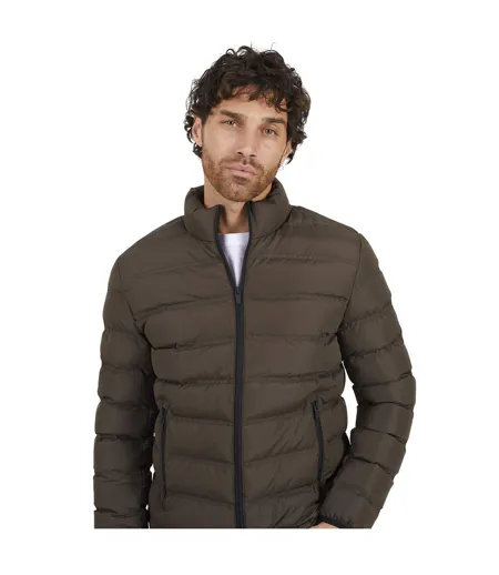 Doudoune Motif/style Matelassé Marley Homme Marron Brave Soul