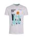 Mens coordinates graphic t-shirt white Weird Fish-1