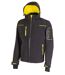 Veste softshell manches longues - Homme - UPFU187 - noir et jaune