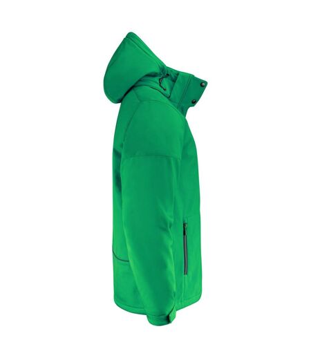Mens Overlanding Soft Shell Jacket Fresh Green Printer