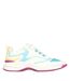 Womens/ladies Hot Melt Trainers White Green Black Skechers-3