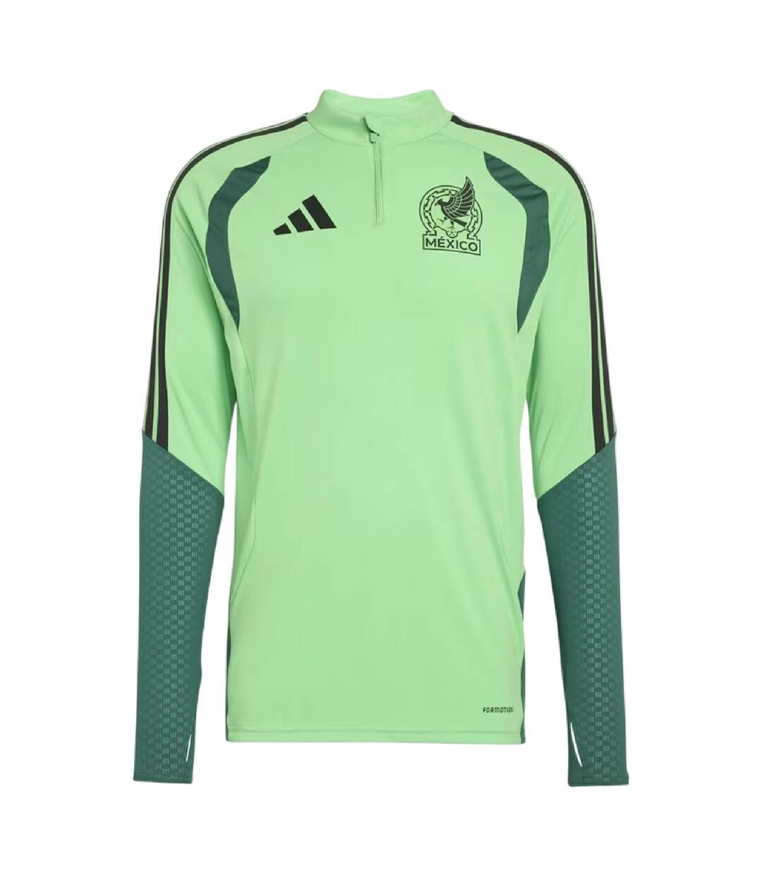 Haut De Survêtement Manches Longues Motif/style Mexique Homme Vert Blanc Adidas-2