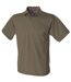 Henbury Mens Short Sleeved 65/35 Pique Polo Shirt (Olive)