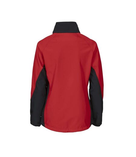 Womens/ladies Soft Shell Jacket Red Projob