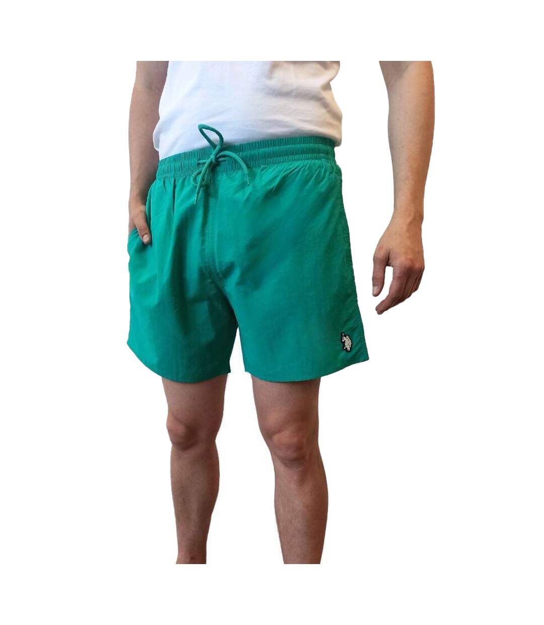 Short De Bain Motif/style Logo Homme Vert US Polo Assn-1