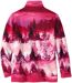 Women's Pink Printed Fleece Jacket-6