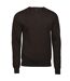 Mens Merino Blend Crew Neck Sweatshirt Mocha Tee Jays-1