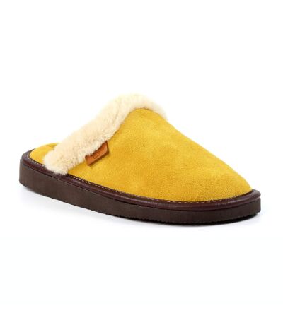 Chaussons otto femme moutarde Lazy Dogz