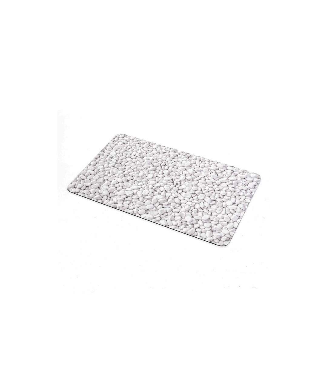 Tapis de Bain Imprimé Leandra 50x80cm Gris-4