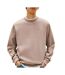 Sweat taupe homme tommy hilfiger reg flag crews-1