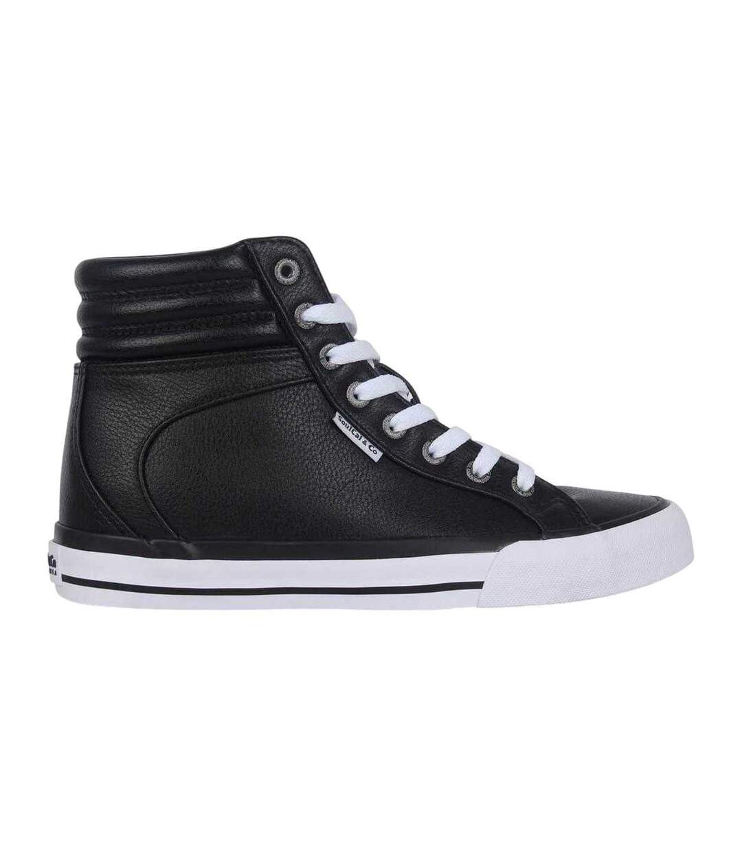Baskets Montantes Asti Femme Noir Blanc SoulCal-4