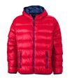Veste duvet à capuche - doudoune anorak homme - JN1060 - rouge