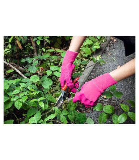 Ambassador Womens/Ladies Latex Gardening Gloves (Pink) (M) - UTST7197