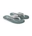 Mens Jekyl Logo Flip Flops Dark Khaki Animal-1