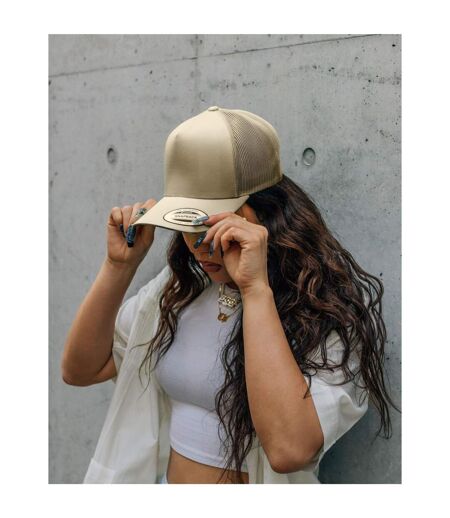 Casquette Trucker Motif/style Rétro Adulte Blanc Flexfit