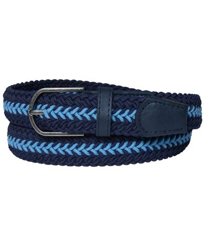 Men's Blue Stretchy Braided Belt