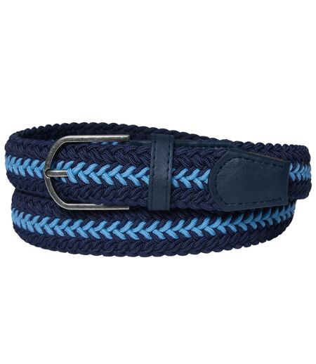 Men's Blue Stretchy Braided Belt