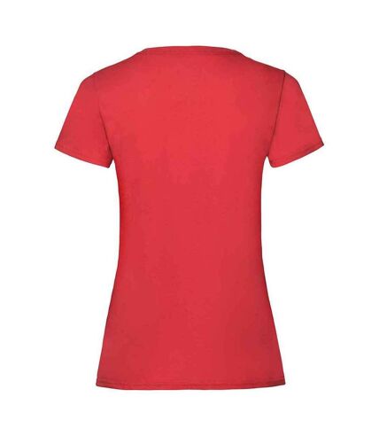 T-shirt valueweight femme rouge Fruit of the Loom