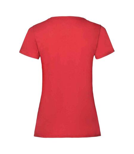 T-shirt valueweight femme rouge Fruit of the Loom