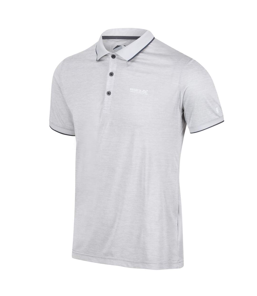 Mens Remex Ii Polo Shirt Silver Grey Regatta-4