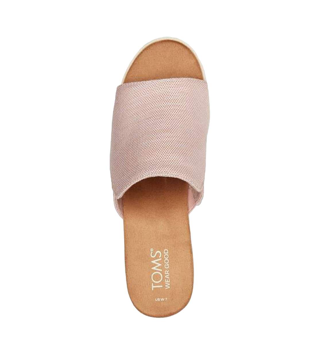 Womens/ladies Diana Mules Ballet Pink Toms-3