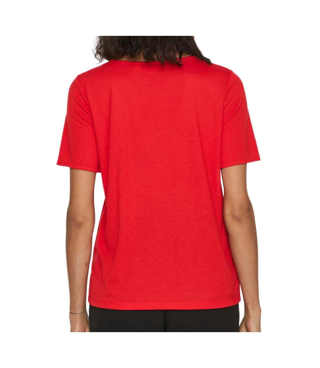 T-shirt rouge femme vila mooney-2