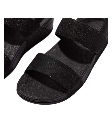 Sandales Motif/style Ajustable Lulu Shimmerlux Femme Tout Noir FitFlop