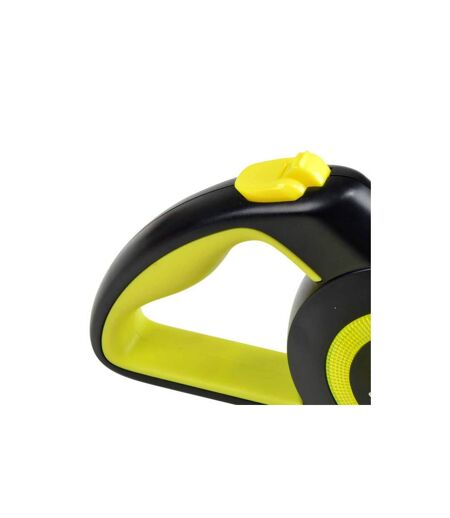 Laisse Rétractable Chien Réfléchissant 17cm Jaune