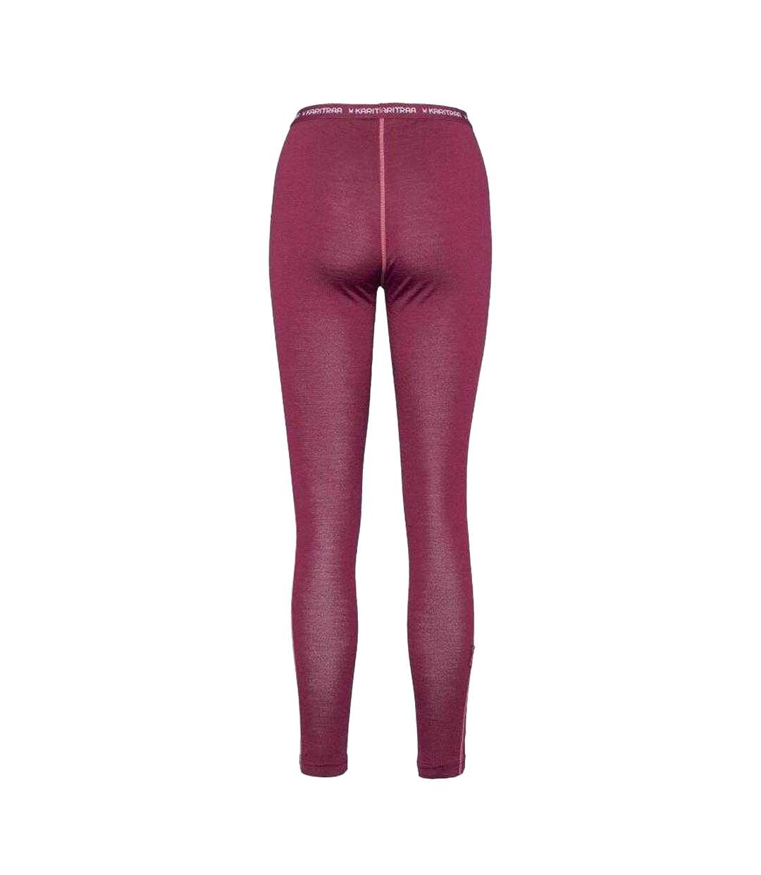Legging Thermique Ski Motif/style Nordique Festif Floke Femme Rose Kari Traa-2