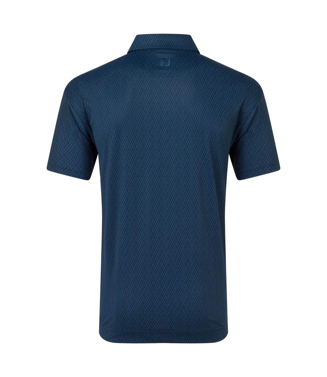 Mens Geo Dot Print Polo Shirt Blue FootJoy-3
