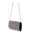 Womens/ladies tibby pearl & diamante flap closure clutch bag one size black Dorothy Perkins