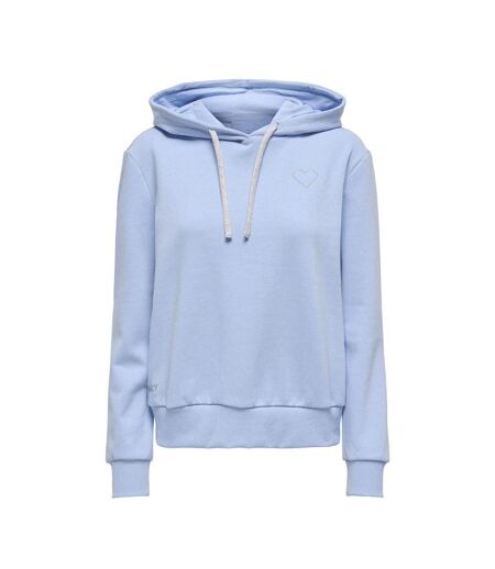 Sweat à capuche bleu clair femme only noli